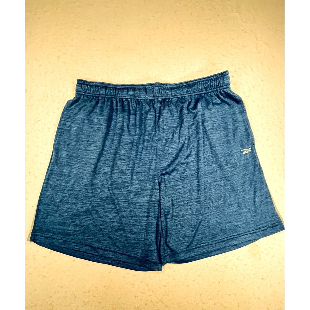 Reebok Speedwick Athletic Shorts Men 2XL Blue Drawstring Performance Gym Running
